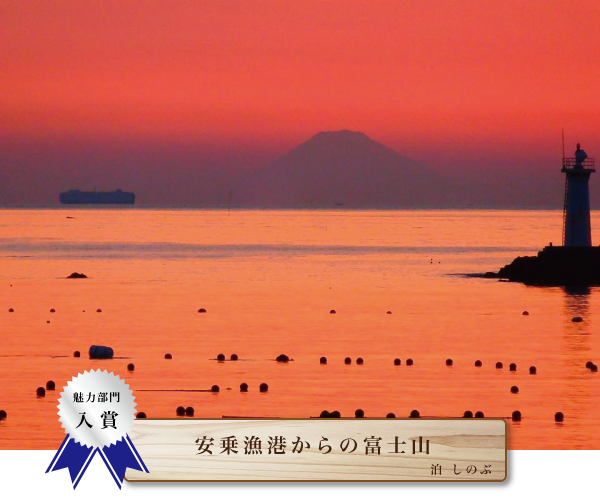【魅力部門 入賞】安乗漁港からの富士山　泊しのぶ